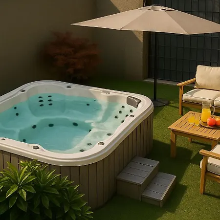 New Modern In With Garden And Jacuzzi Apartment *